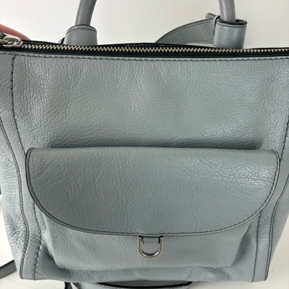 Fossil Parker- Woman’s Mini Convertible Backpack-smokey blue leather - Picture 9 of 16